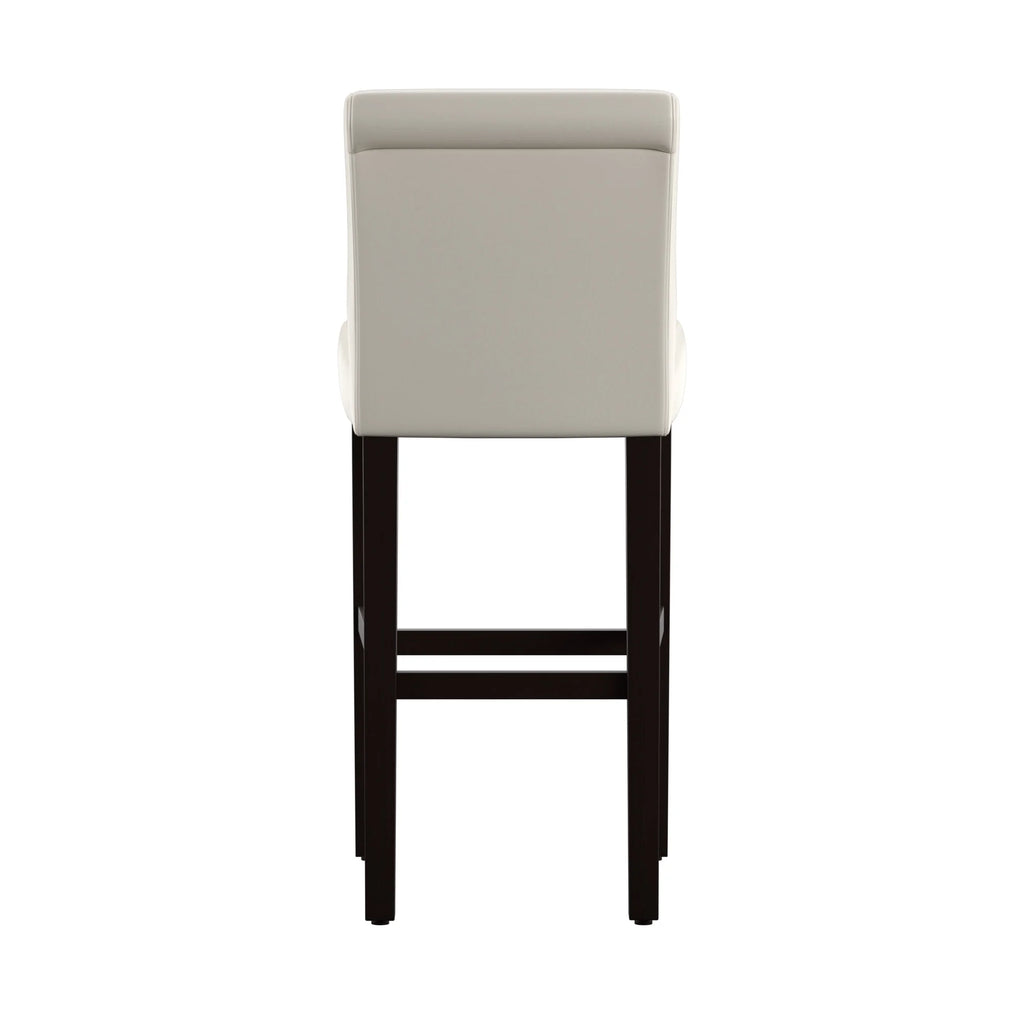 White Set of 2 Bar Stool Z354