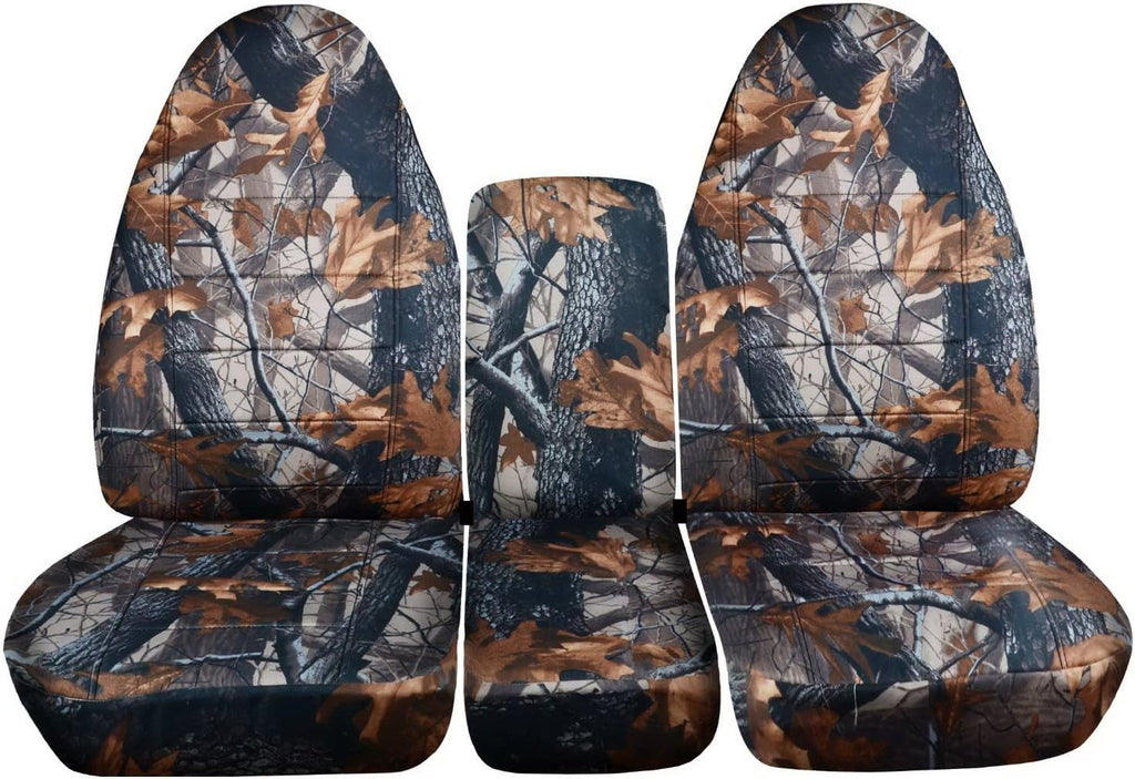 Camo Truck Seat Covers for 2002-2005 Dodge Ram Front 40/20/40 Split Bench with Center Console S261092