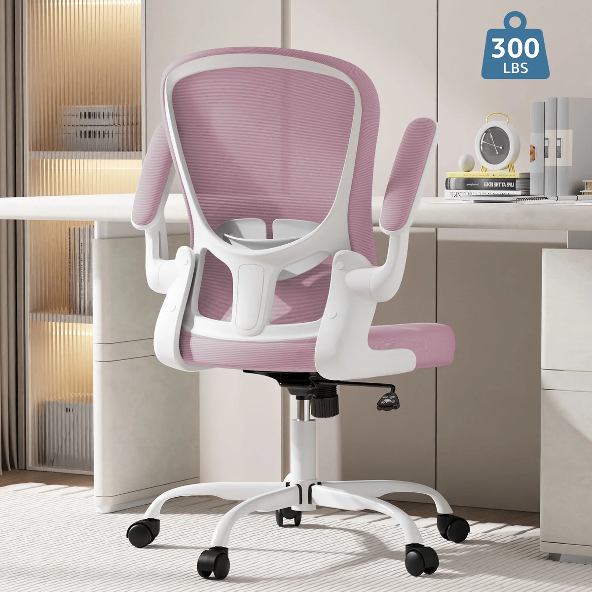 Ergonomic Office Chair with Lumbar Support and Adjustable Height Q5961