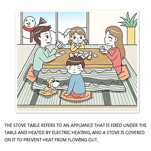 75cm Square Kotatsu Table with Futon Carpet Heater H565