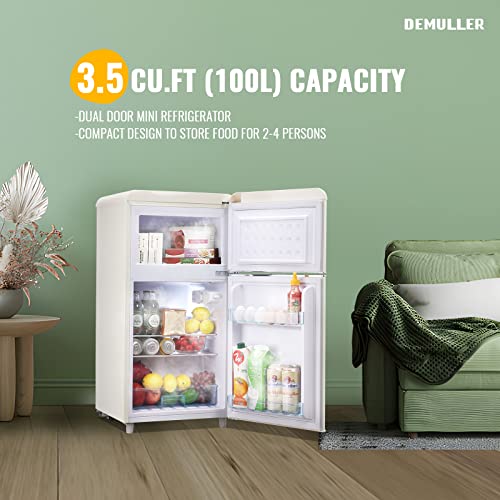 Retro Mini Fridge with two doors U7278