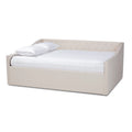 Upholstered Daybed Beige Full E239525