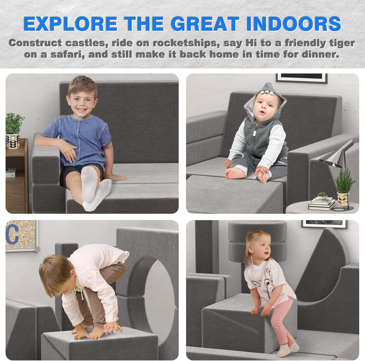 15PCS Modular Kids Play Couch G976