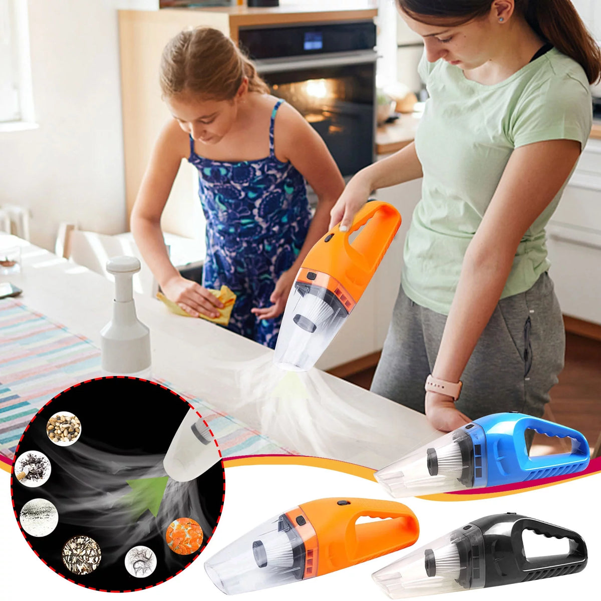 Cordless Rechargeable Handheld Vacuum Cleaner U592