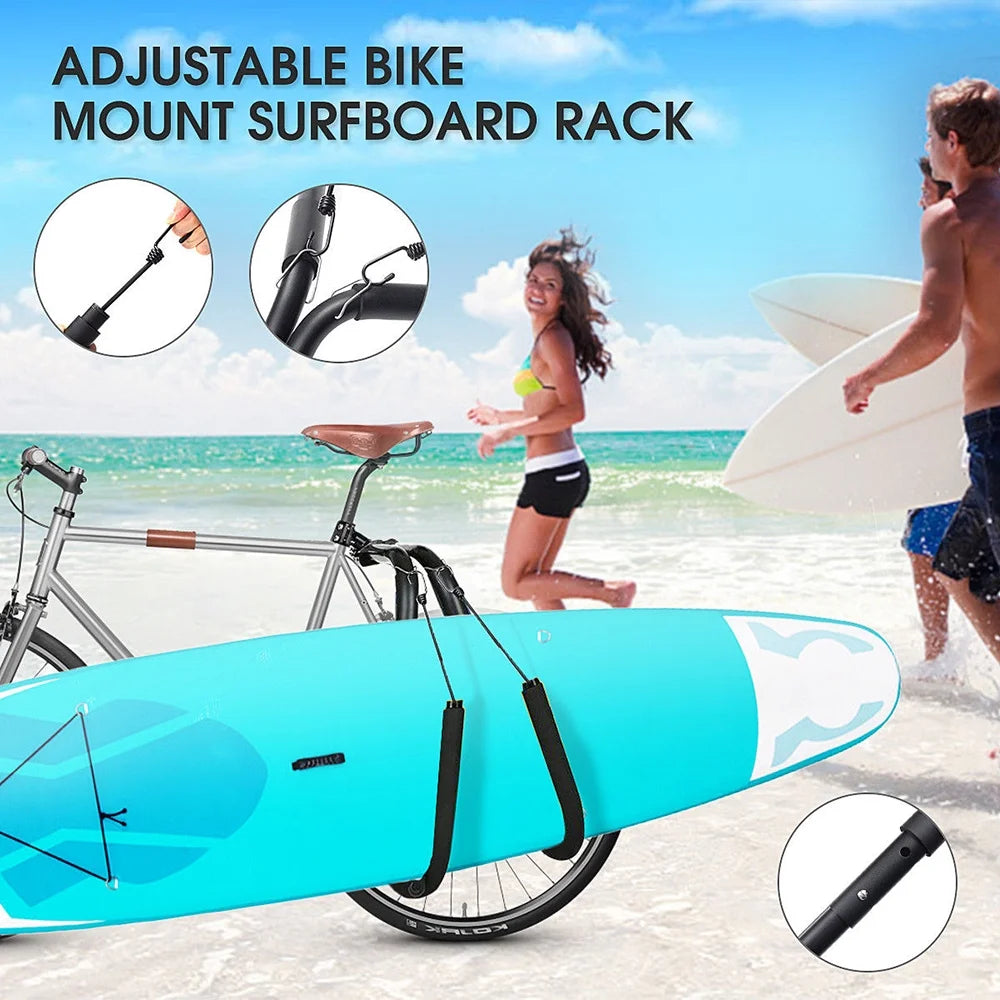 Surfboard Bicycles Carrier Rack Bike Skimboard Side Kiteboard Holder O768166