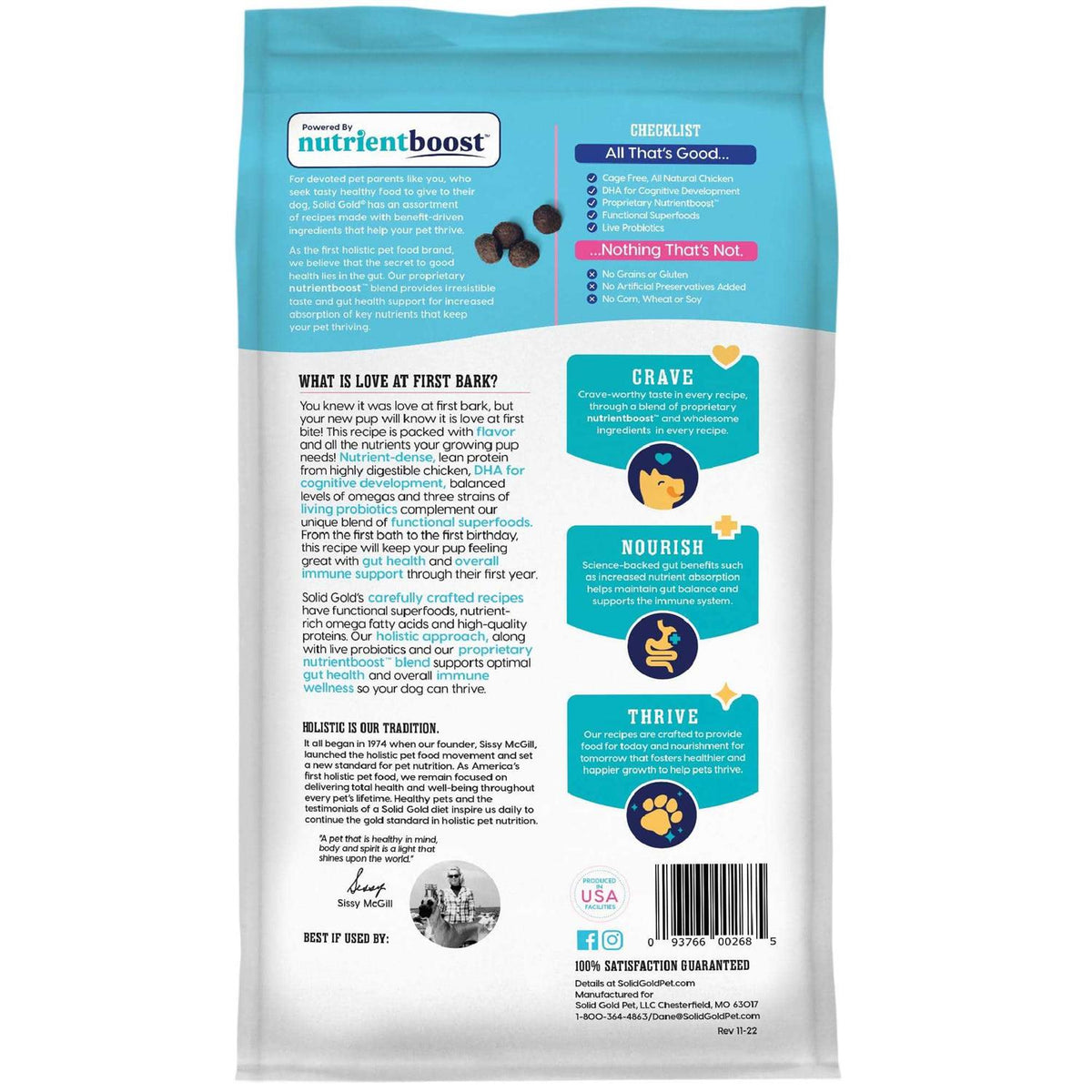 Solid Gold Chicken Dry Dog Food T7121