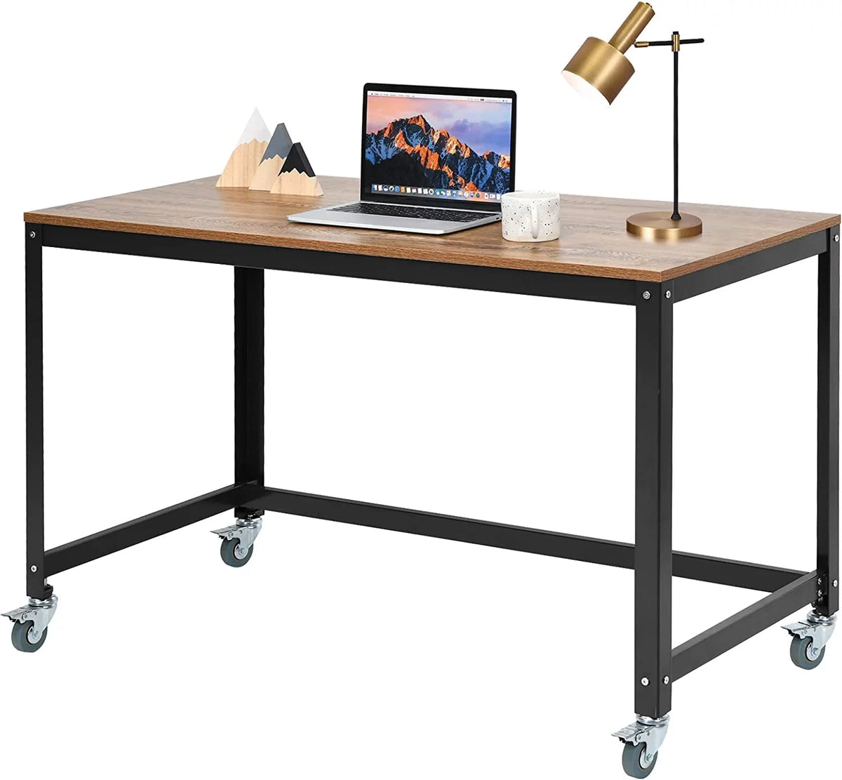 Rolling Computer Desk with 4 Wheels Y975933