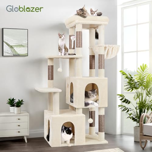 Light Grey Heavy Duty Cat Tree with Scratching Post N607