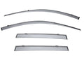 Side Window Visors Wind Deflectors Rain Guard with Black Trim U8507