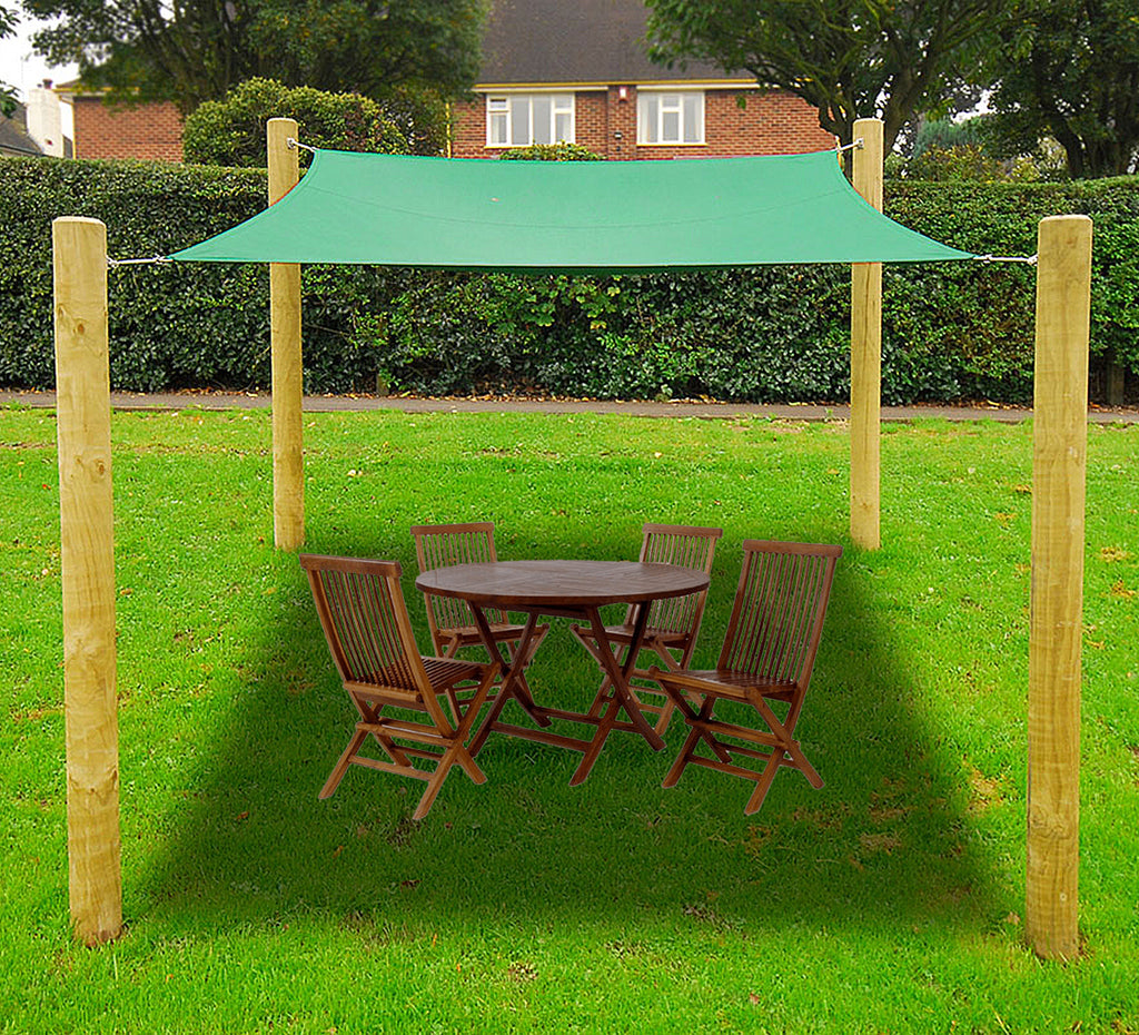 Green 12ft Quadrilateral Sun Shade Sail K101979