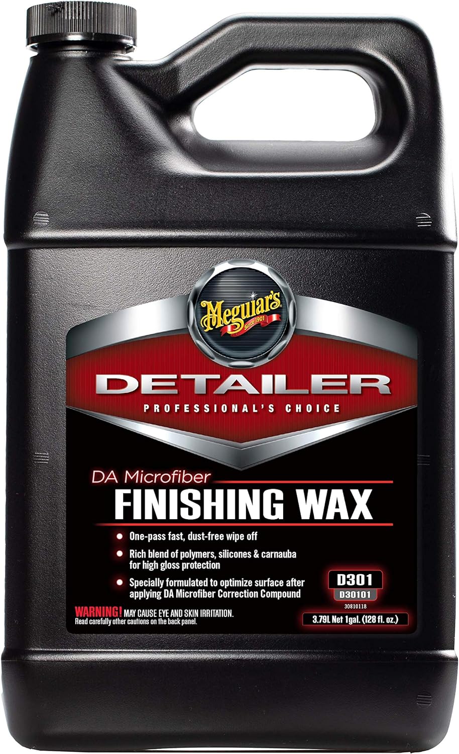 DA Microfiber Finishing Wax, 1 Gallon Pack of 2 N1853
