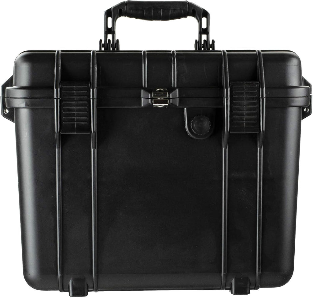 Compact Tall 16.93 Protective Gear Case Water and Shock Resistant with Foam (Black) G423