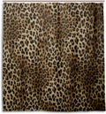 Animal Tiger Print Waterproof Polyester Shower Curtain Set with Hooks, 66 X 72 Inches X625224
