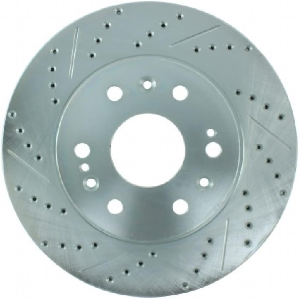 Front Driver Side Drilled & Slotted Brake Rotor A109789