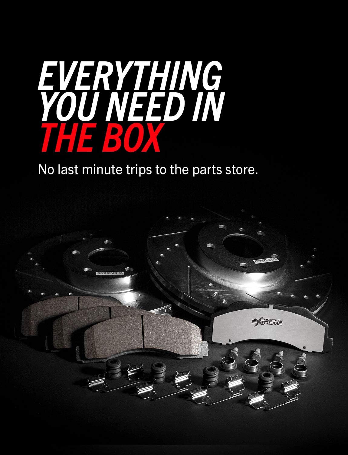 Rear Z26 Carbon Fiber Brake Pads with Drilled & Slotted Brake Rotors Kit K86877