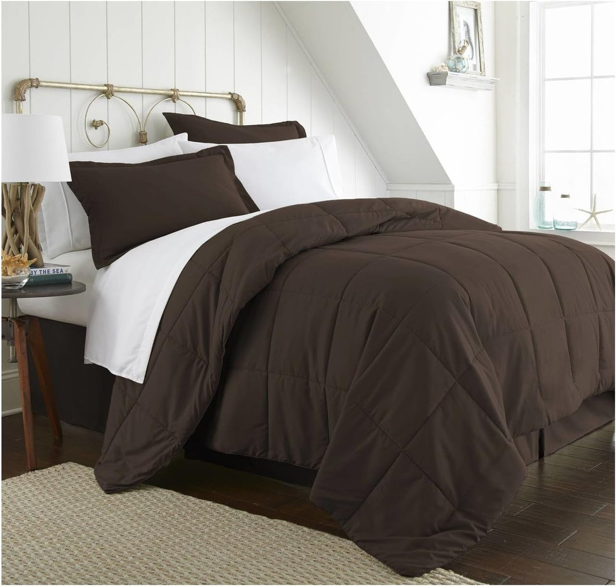Navy 8 Piece Bed in a Bag Queen O102476