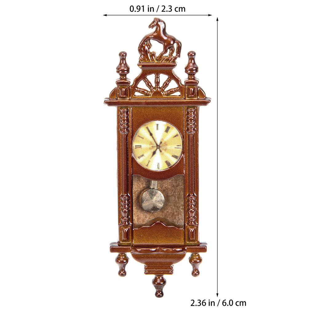 Metal Dollhouse Hanging Clock Toy Doll Furniture G97331