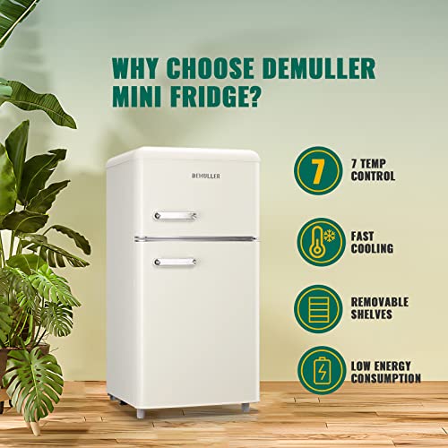 Retro Mini Fridge with two doors U7278