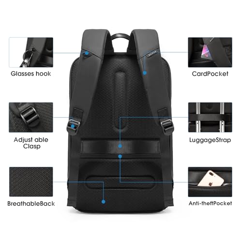 Men's Laptop Backpack Fits 15.6 Inch Notebook with USB3.0 Fast Charging Port H552