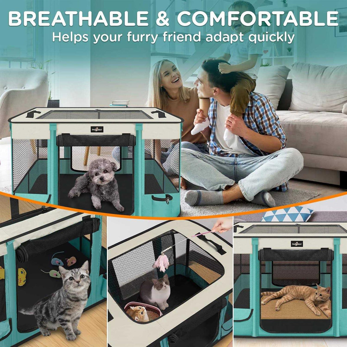 Foldable Waterproof Pet Playpen K7767