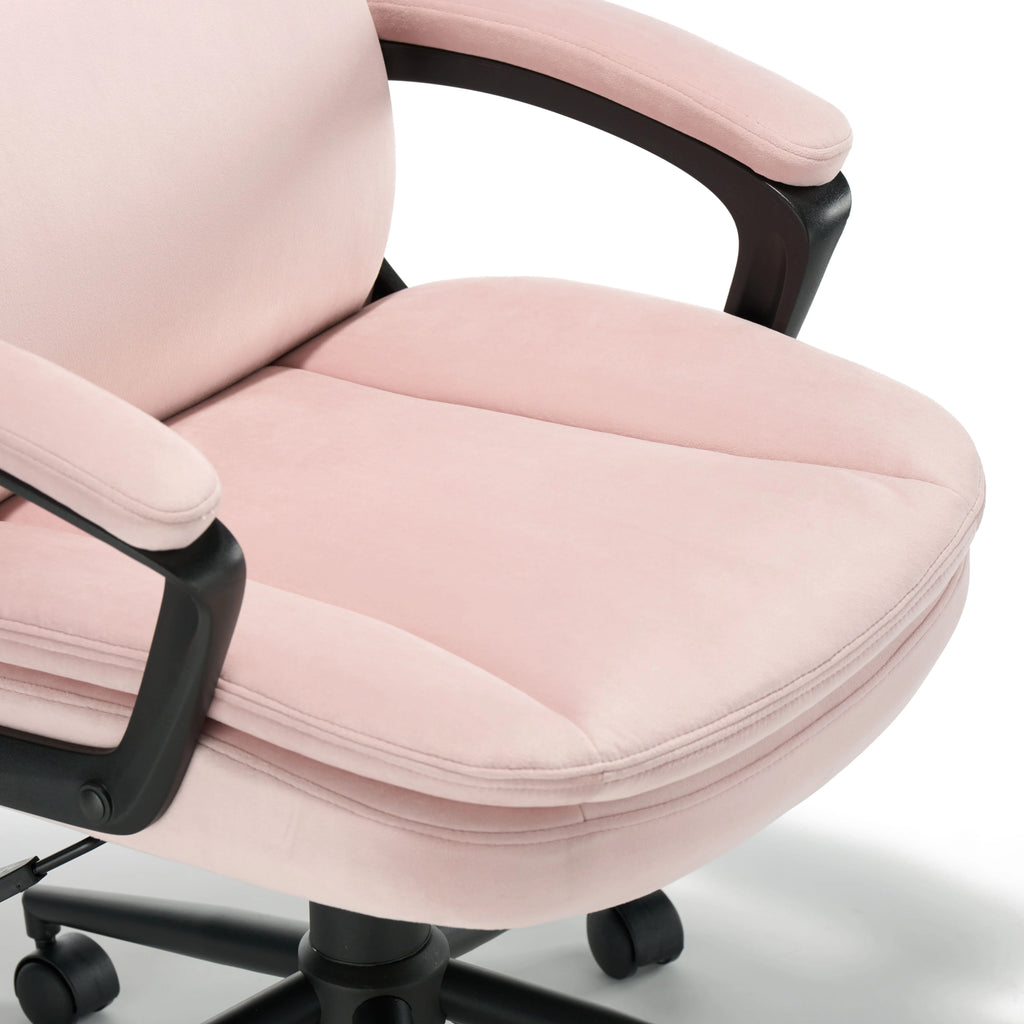 Pink Ergonomic Mid Back Desk Chair Z6609