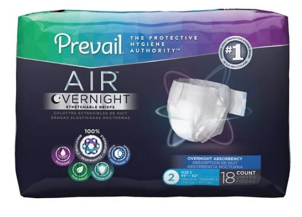 Adult Brief Tab Closure Size 2 Disposable Heavy Absorbency Case of 72 B118305