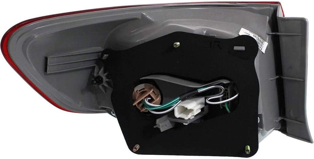 Tail Light Assembly for Toyota Corolla 2011 2012 2013 Passenger Side Pack of 2 R8310