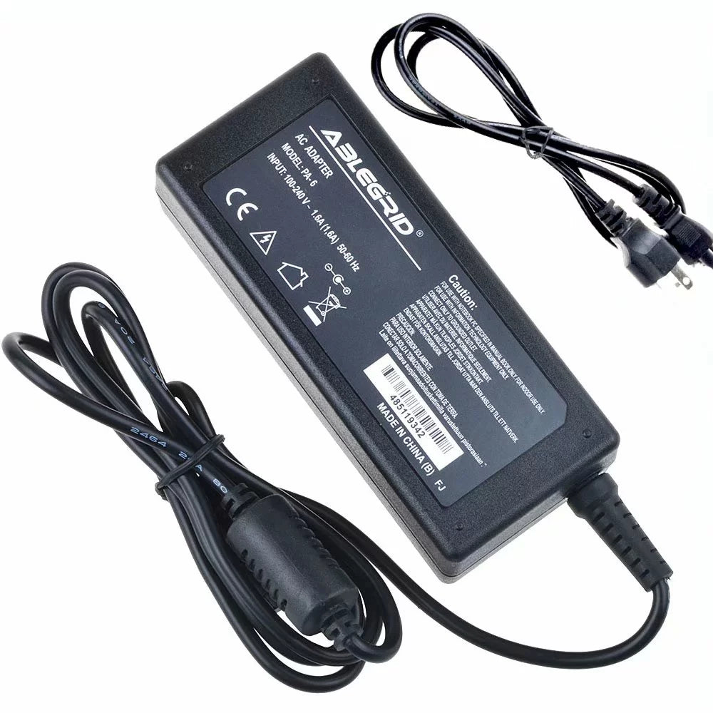 AC/DC Adapter Power Supply Cord Charger with Barrel Round Plug Tip U553