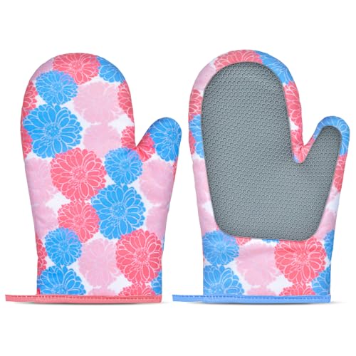 Christmas Oven Mitts Gloves Heat Resistant Silicone Q10704