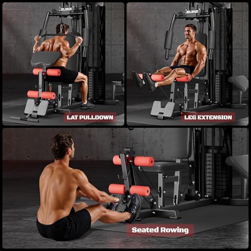 Multifunctional Home Gym with 150LBS Weight Stack J296767