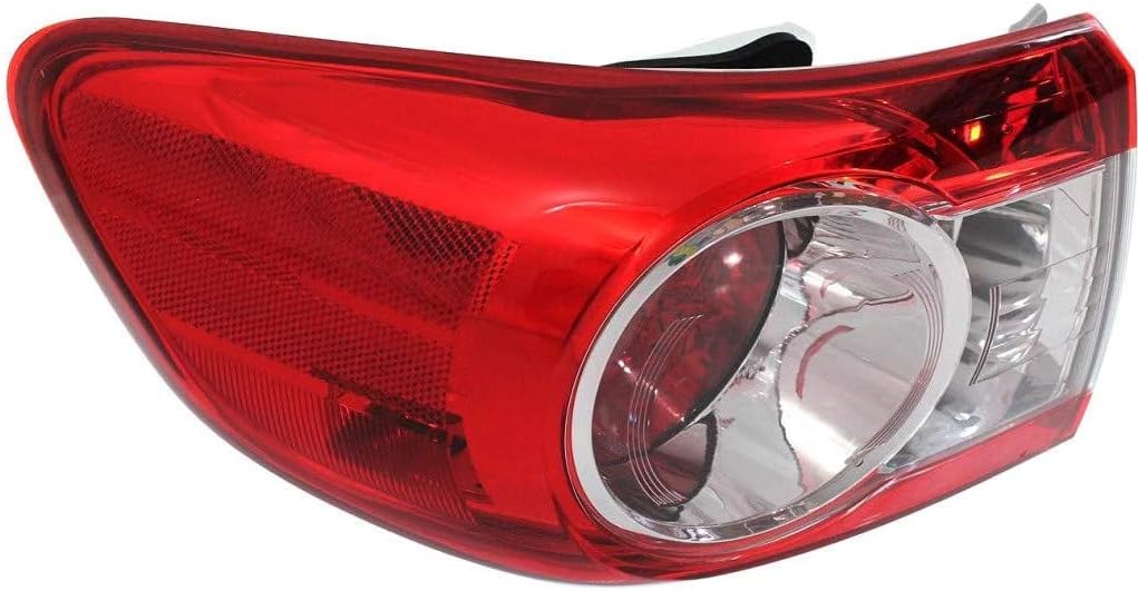 Tail Light Assembly for Toyota Corolla 2011 2012 2013 Passenger Side Pack of 2 R8310
