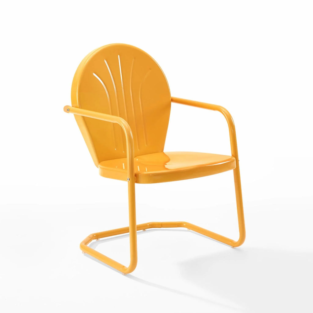 Aqua Metal Outdoor Patio Chair Y86497