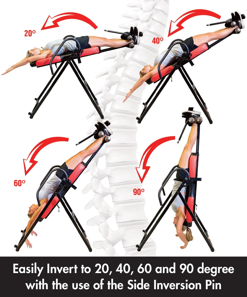 Blue Heat and Vibration Massage Inversion Table R271502