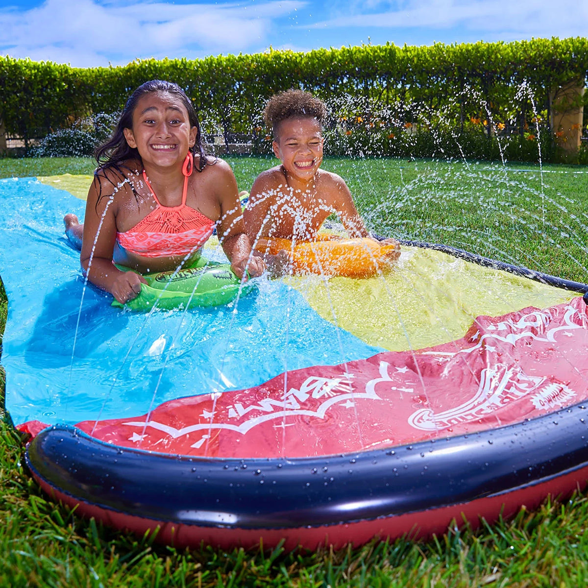 16 ft Double Water Slide with 2 Boogie Boards B804