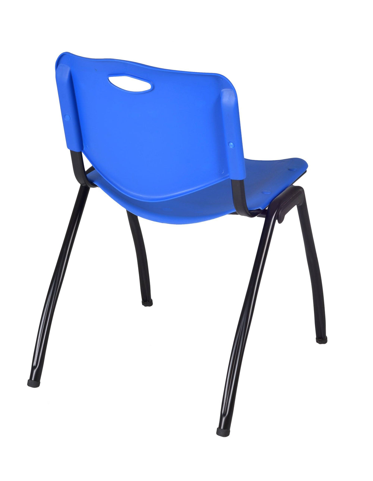 48x22 Round Breakroom Table with 4 Stack Chairs F26058