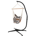 Hanging Hammock Chair Swing and C-Stand Set D7593