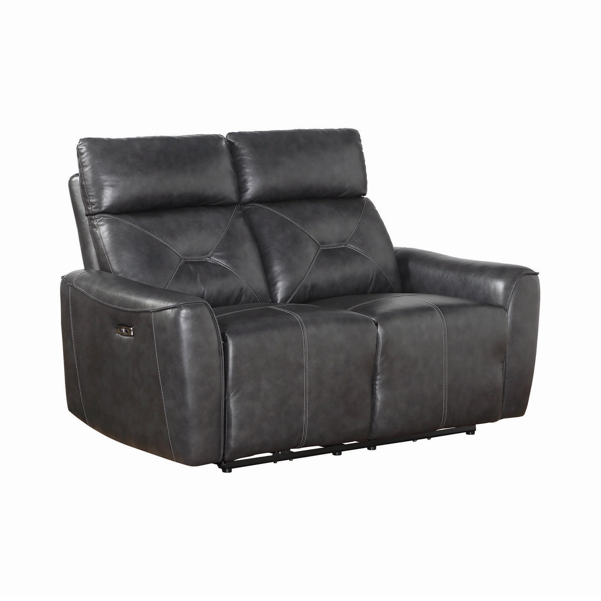 Charcoal Upholstered Loveseat T364