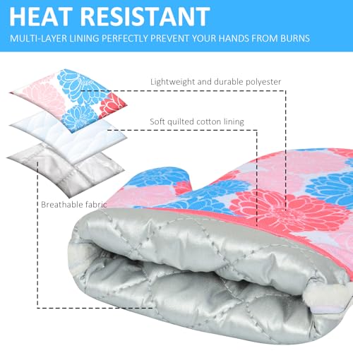 Christmas Oven Mitts Gloves Heat Resistant Silicone Q10704