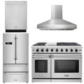 48 in. Gas Range, Range Hood, Dishwasher, Refrigerator M914