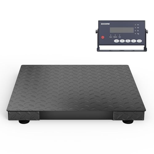 24"x24" 2500 lb Black Digital Industrial Floor Scale Y1350