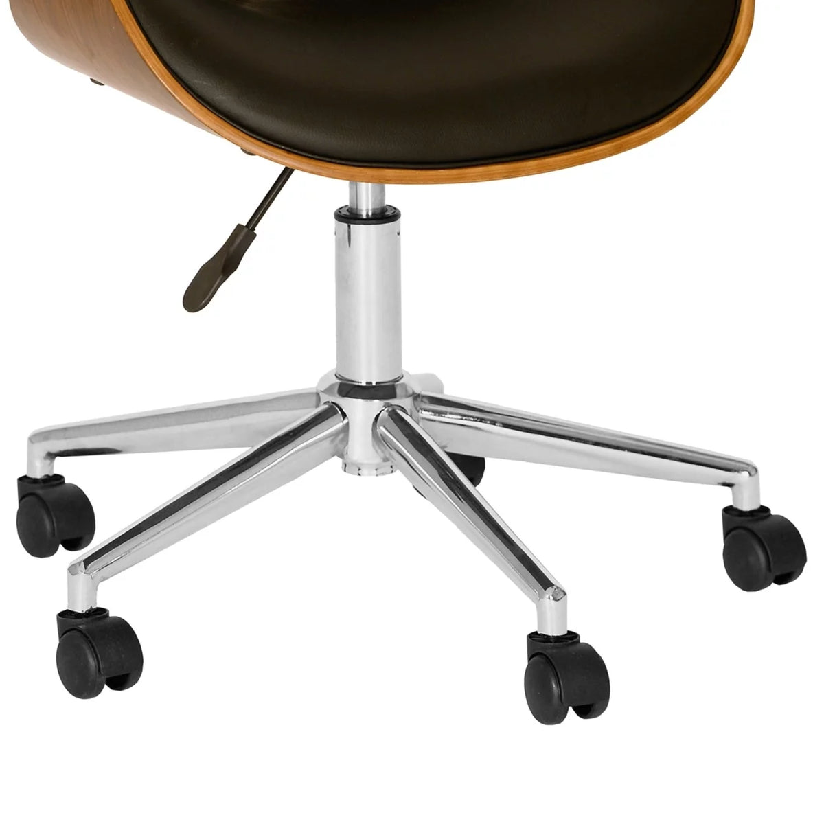 Brown and Black Swivel Office Chair N601872