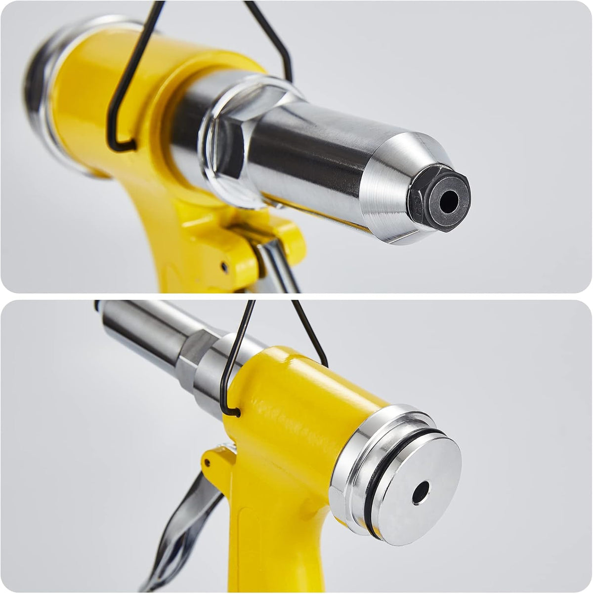 Pneumatic Air Riveter with 50pcs Open End Blind Rivet, Pack of 2 D72437