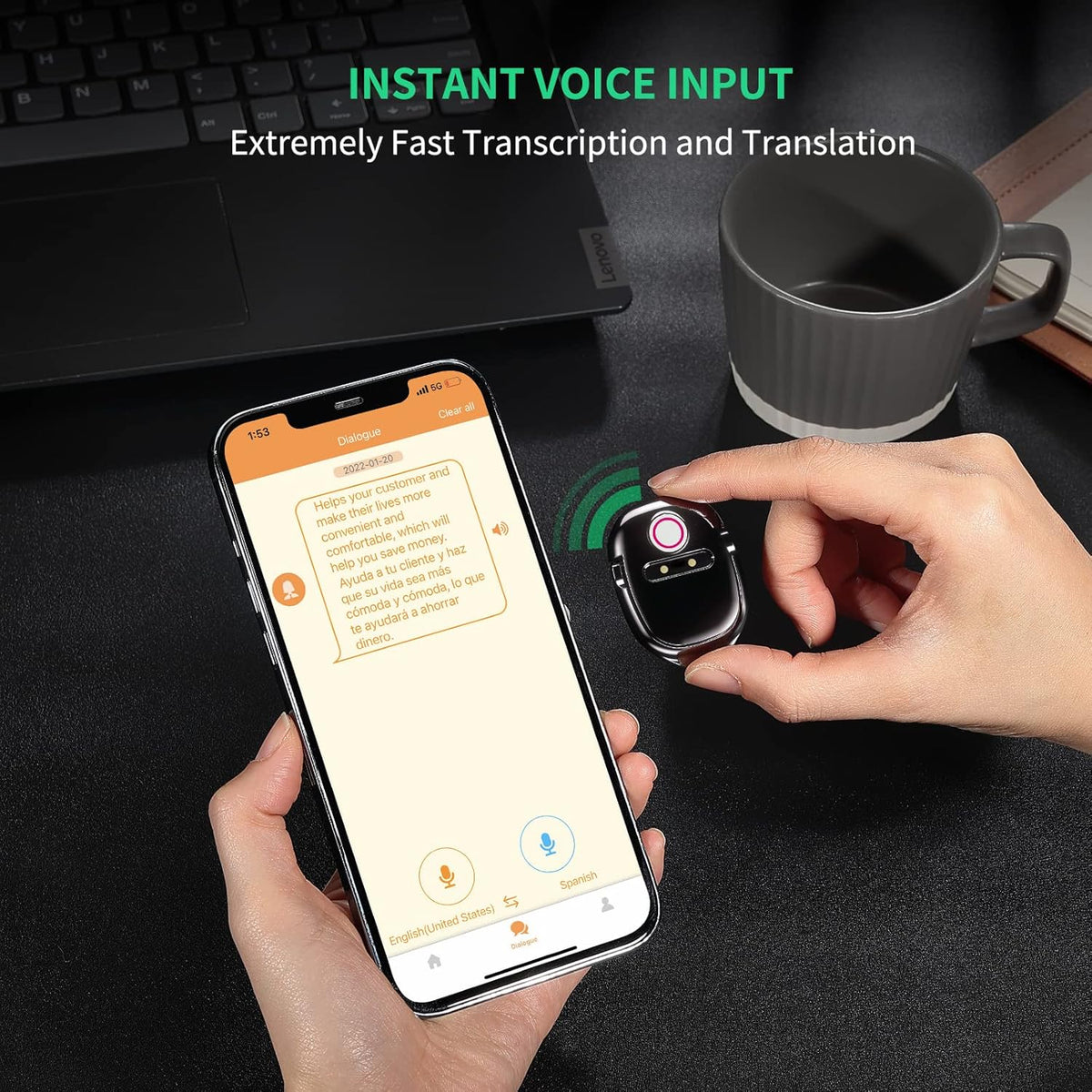 Portable Instant Voice Translator Device A306100