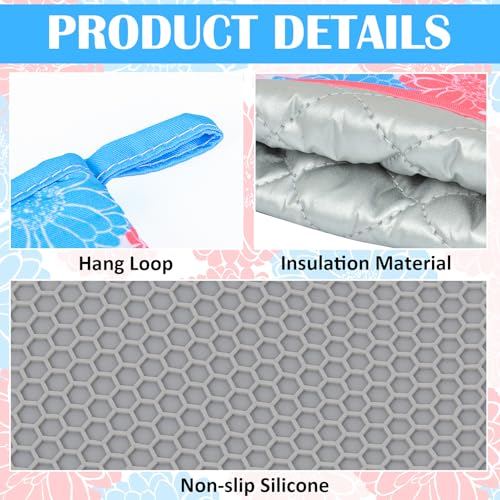 Christmas Oven Mitts Gloves Heat Resistant Silicone Q10704
