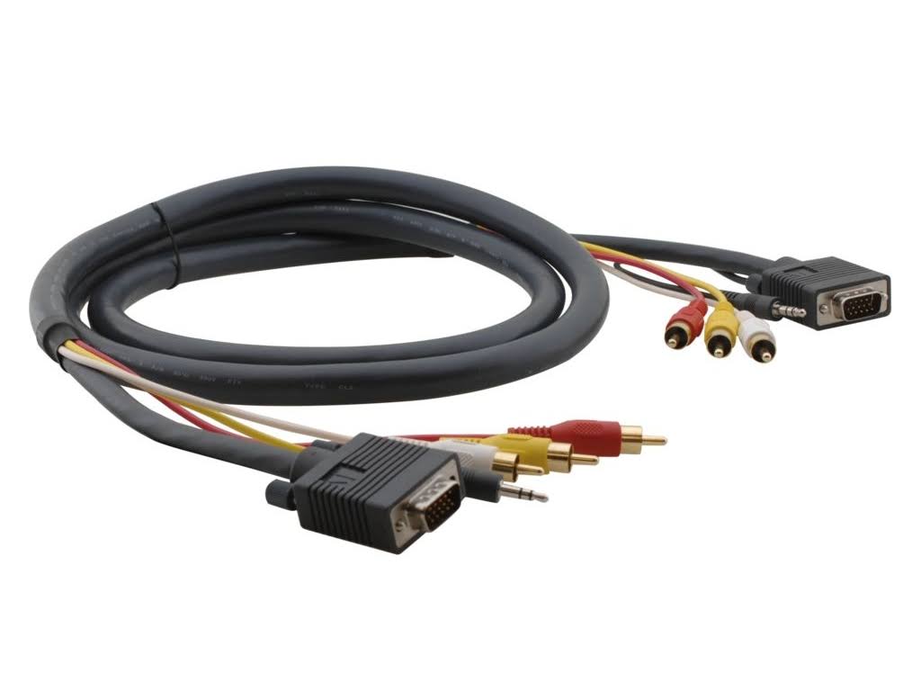 15-Pin HD/3.5mm/3 RCA Molded Cable Z3924