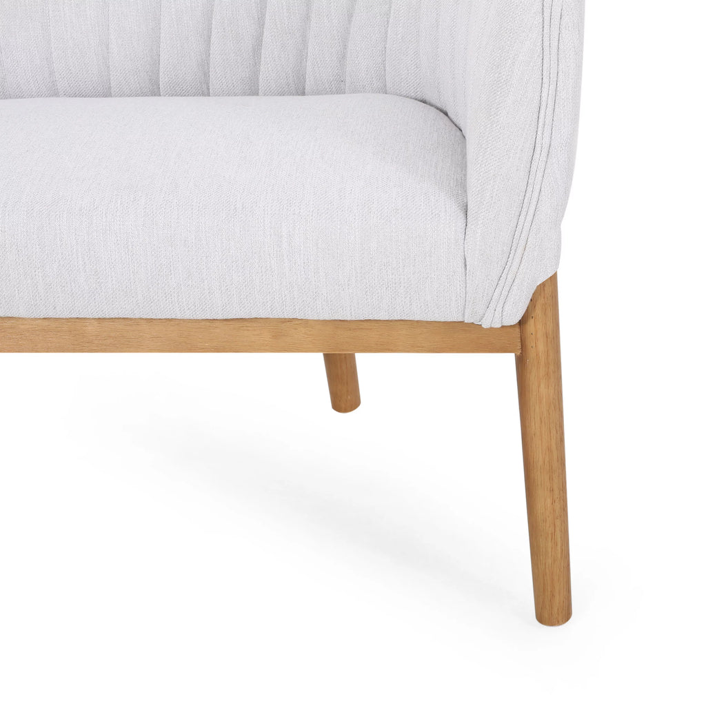 Mid-Century Upholstered Fabric Loveseat S291