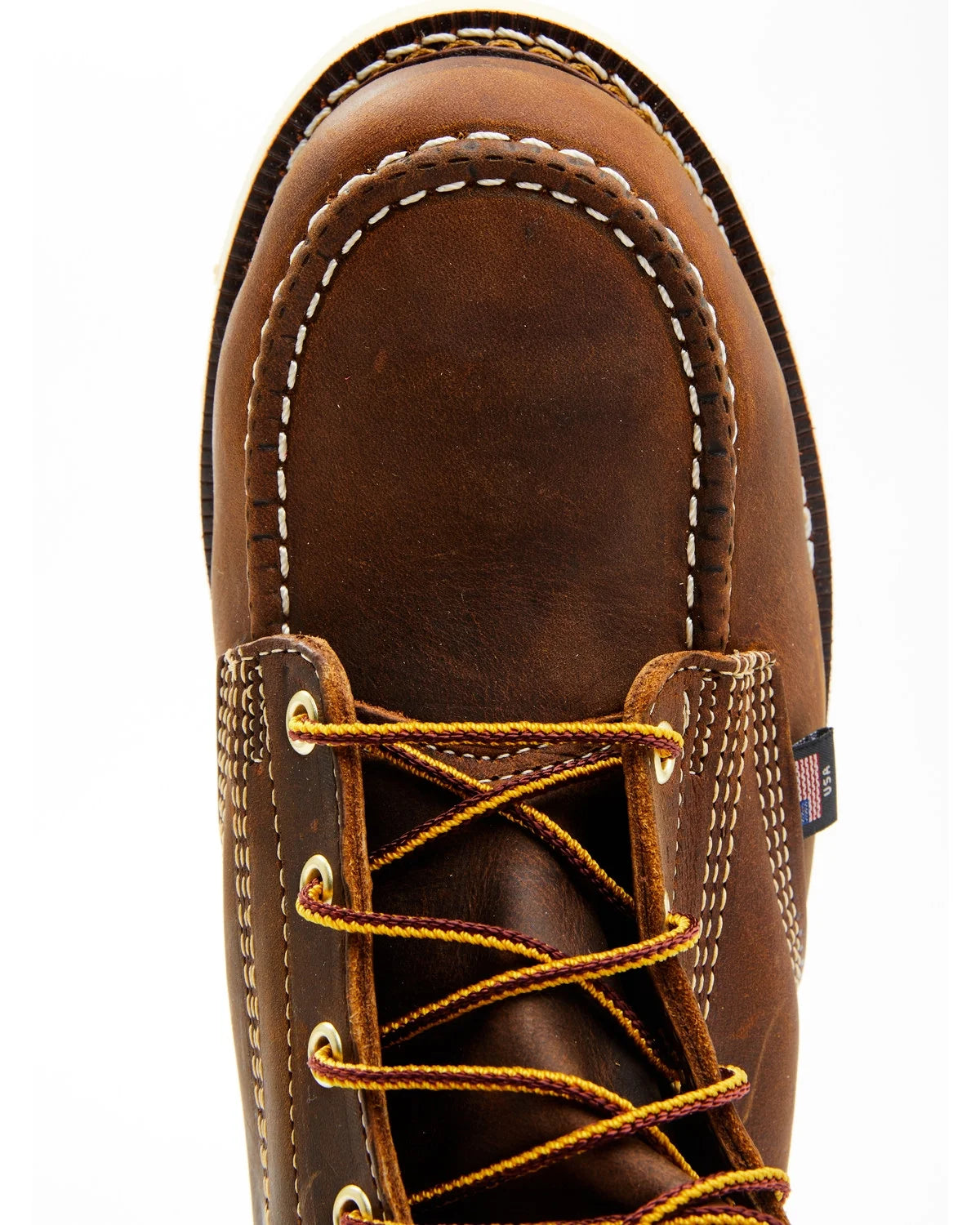 Brown 8" Wedge Work Boots I9397