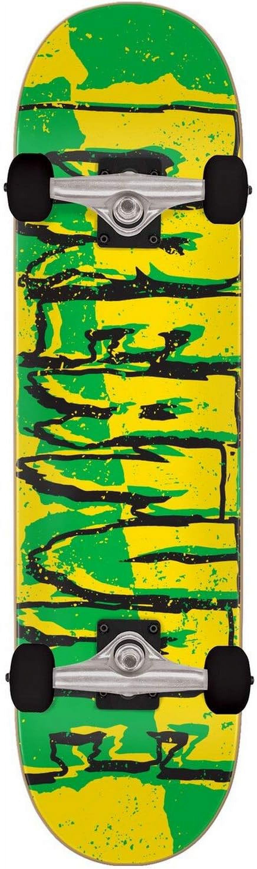 Green/Yellow 7.5" X 28.25" Complete Skateboard C726