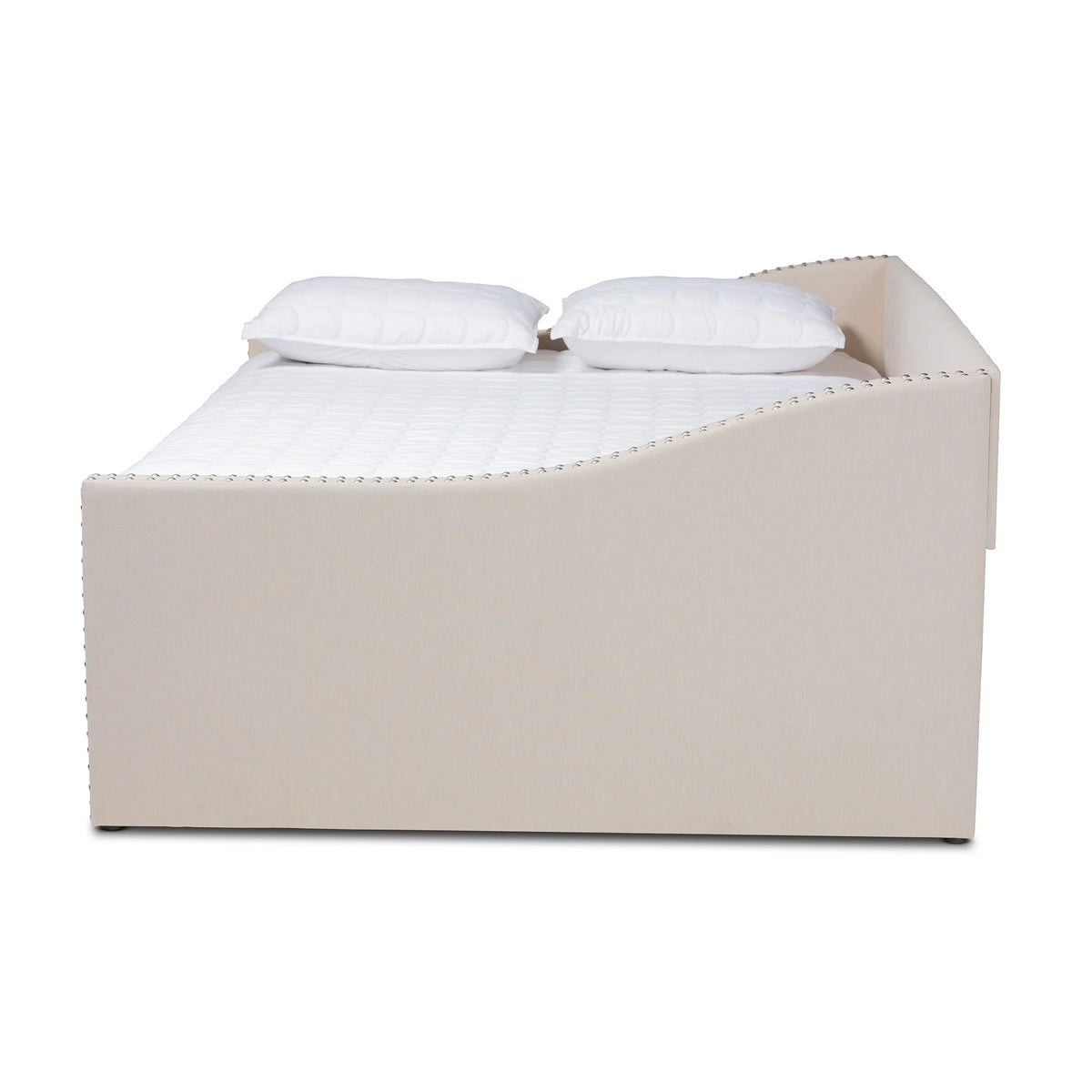 Upholstered Daybed Beige Full E239525