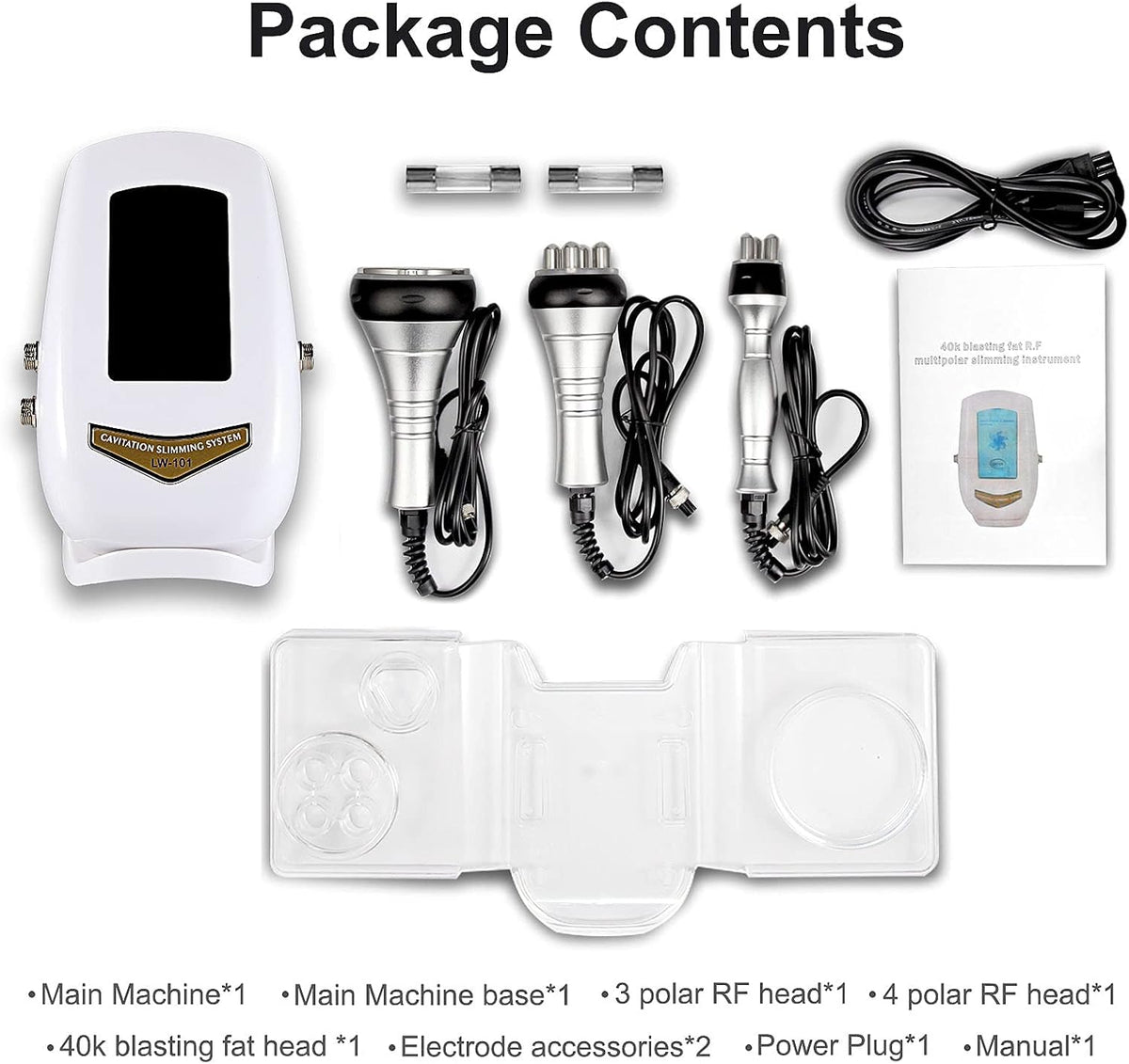 High Frequency Facial Machine with 3 Massage Heads D7177